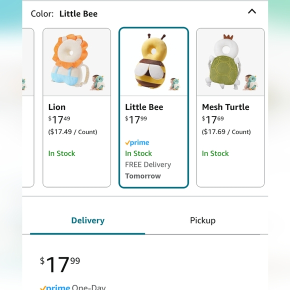 Little bee Infant head protector - Picture 4 of 4